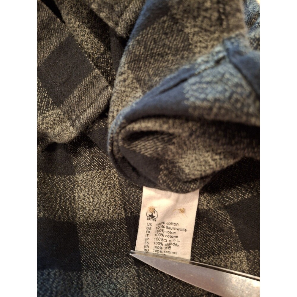 Dubinik Shirt Mens Sz XXL Green/Black Customized Version Plaid Flannel Flip Cuff - Picture 8 of 12